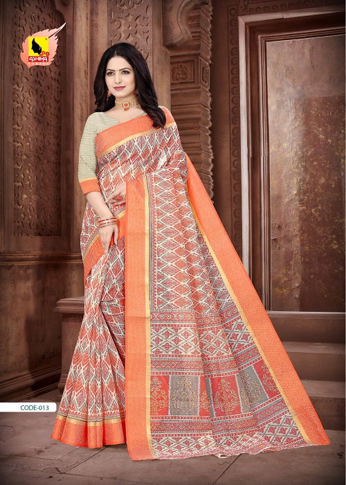 Crystal 8 Fancy Ethnic Wear Cotton Printed Saree Collection